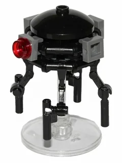 Imperial Probe Droid - Dark Bluish Gray Sensors, Dark Bluish Gray Round Plate Inside