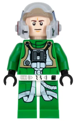 Rebel Pilot A-wing - Green Jumpsuit with Dark Tan Vest (Jake Farrell)