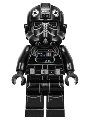 Imperial TIE Fighter Pilot - Light Nougat Head, Scowl, White Insignia on Helmet