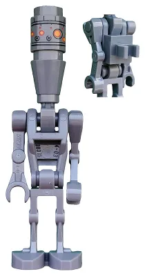 Assassin Droid (IG-88) - Dark Bluish Gray, Printed Head, 1 x 1 Clip