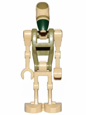 Battle Droid - Tan, Olive Green Torso, Printed Head (Kashyyyk / AAT Driver Battle Droid)