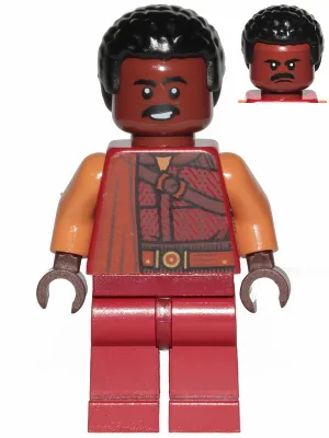 Greef Karga - Dark Red, Plain Legs, Moustache