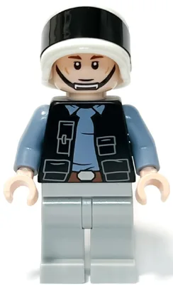 Rebel Fleet Trooper - Male, Vest with Pockets, Black Neck, Reddish Brown Eyebrows