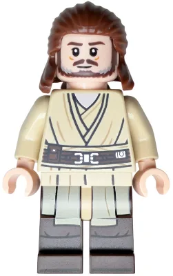 Qui-Gon Jinn - Dark Brown Legs and Beard