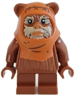 Wicket (Ewok) - Gegoten donkeroranje kap met rimpels