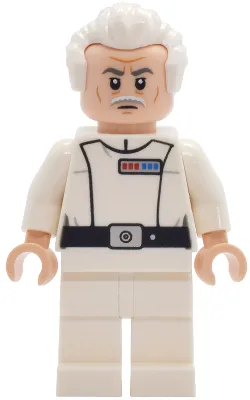 Admiral Wullf Yularen – Weiße Uniform, weißes, zurückgekämmtes Haar (Oberst)