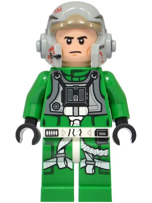 Rebellenpilot A-Wing – Grüner Overall mit dunkelblaugrauer Weste