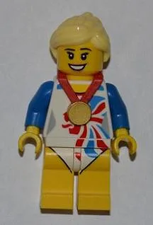 Flexible Turnerin, Team GB (Nur Minifigur ohne Ständer und Zubehör)