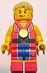 Wunderbarer Gewichtheber, Team GB (Nur Minifigur, ohne Ständer und Zubehör)