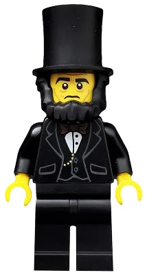 Abraham Lincoln, The LEGO Movie (alleen minifiguur, zonder standaard en accessoires)