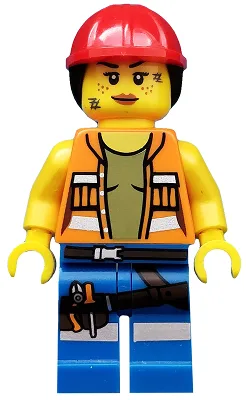 Gail de bouwvakker, The LEGO Movie (alleen minifiguur, zonder standaard en accessoires)