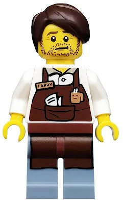 Larry de Barista, The LEGO Movie (alleen minifiguur, zonder standaard en accessoires)