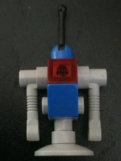 Classic Space Droid - Light Bluish Gray and Blue with Trans-Red Eye (Benny's Droid)