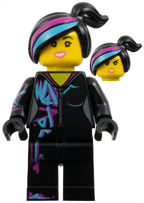 Lucy Wyldstyle with Magenta Lined Hoodie