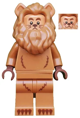 Lion peureux, La Grande Aventure LEGO 2 (Minifigurine uniquement, sans support ni accessoires)