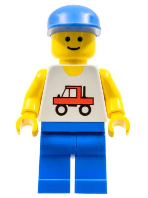Trucker - Blauwe broekspijpen, blauwe pet