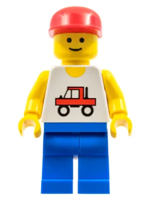 Trucker – Blaue Beine, rote Kappe