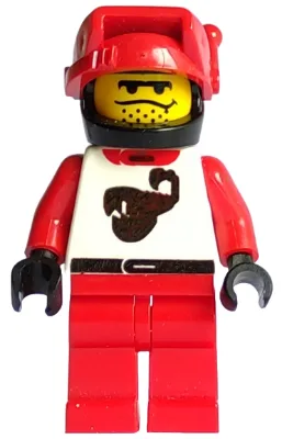 Race - Driver, Red Scorpion, Black Helmet
