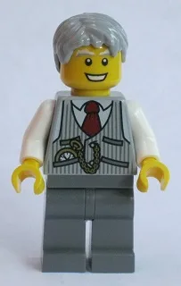 Grandpa, Pinstripe Vest and Pocket Watch