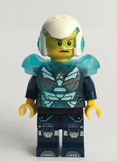 Agent Max Burns - Helmet and Armor, Dark Blue Arms