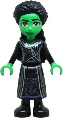 Elphaba – Mini-Puppe, schwarzer Mantel über Kleid