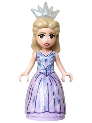 Glinda – Mini-Puppe, Lavendelkleid, weiter Rock, Krone