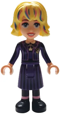 Enid Sinclair - Zwart en donkerpaars Nevermore Academy-uniform