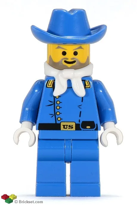 Cavaleriekolonel - Cowboyhoed, witte bandana (Colt Carson)