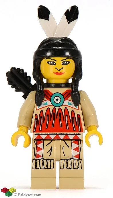 Indian 4 - Weiblich, Schwarzer Köcher