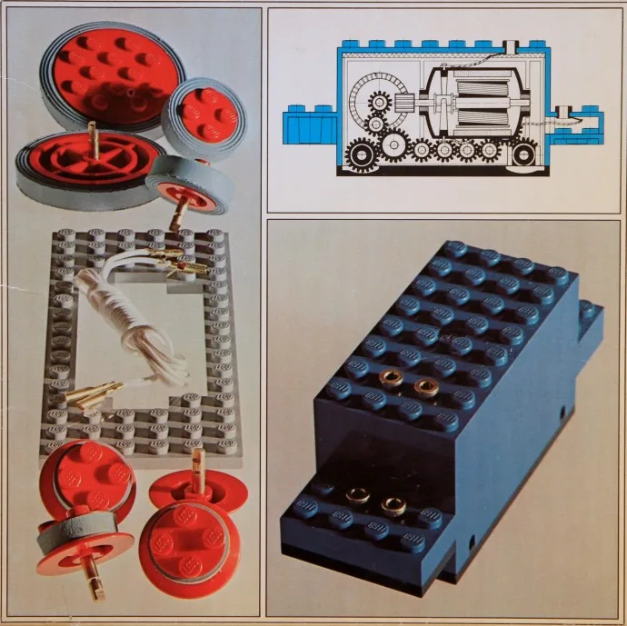 4,5-V-Motor mit Rädern (große Ausführung)