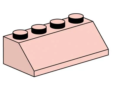 2x4 Sand Red Roof Bricks
