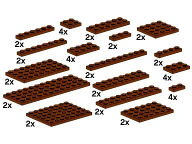 Assorted Brown Plates