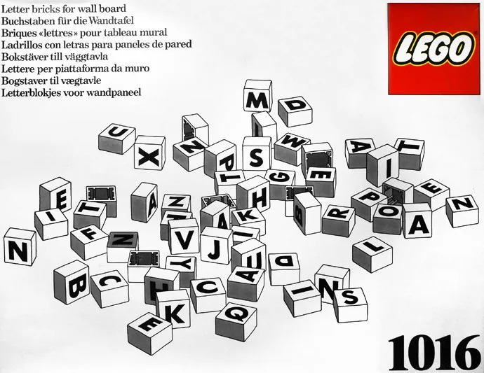 Buchstabensteine für Wandtafeln