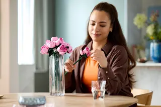 Boeket roze rozen
