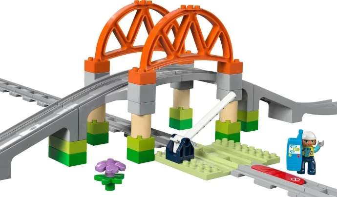 Eisenbahnbrücke und Gleise