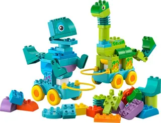 3-in-1-Dinosaurier auf Rädern
