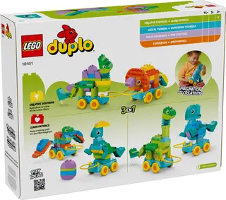 3-in-1-Dinosaurier auf Rädern