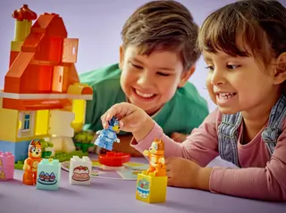Blueys Familienhaus mit Memory-Spiel