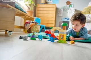 Dinosaurier Spidey-Rex gegen Grüner Kobold