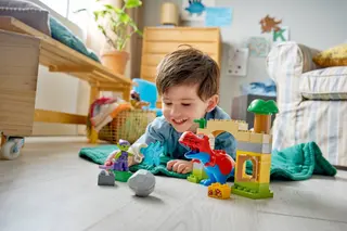 Dinosaurier Spidey-Rex gegen Grüner Kobold