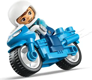 Blaues Polizeimotorrad