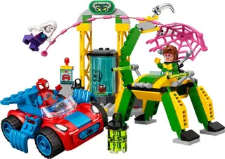 Spider-Man in het laboratorium van Doc Ock