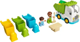 Müllwagen und Recycling