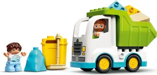 Müllwagen und Recycling