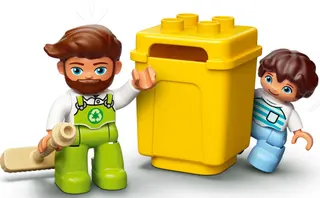 Müllwagen und Recycling
