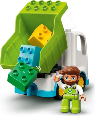 Müllwagen und Recycling