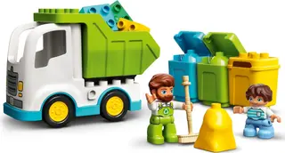 Müllwagen und Recycling