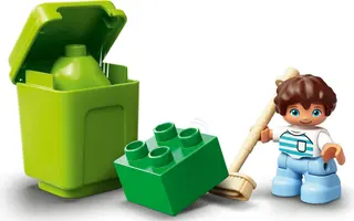 Müllwagen und Recycling