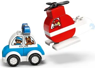 Fire Helicopter & Police Car