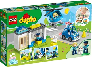 Poste de police et hélicoptère